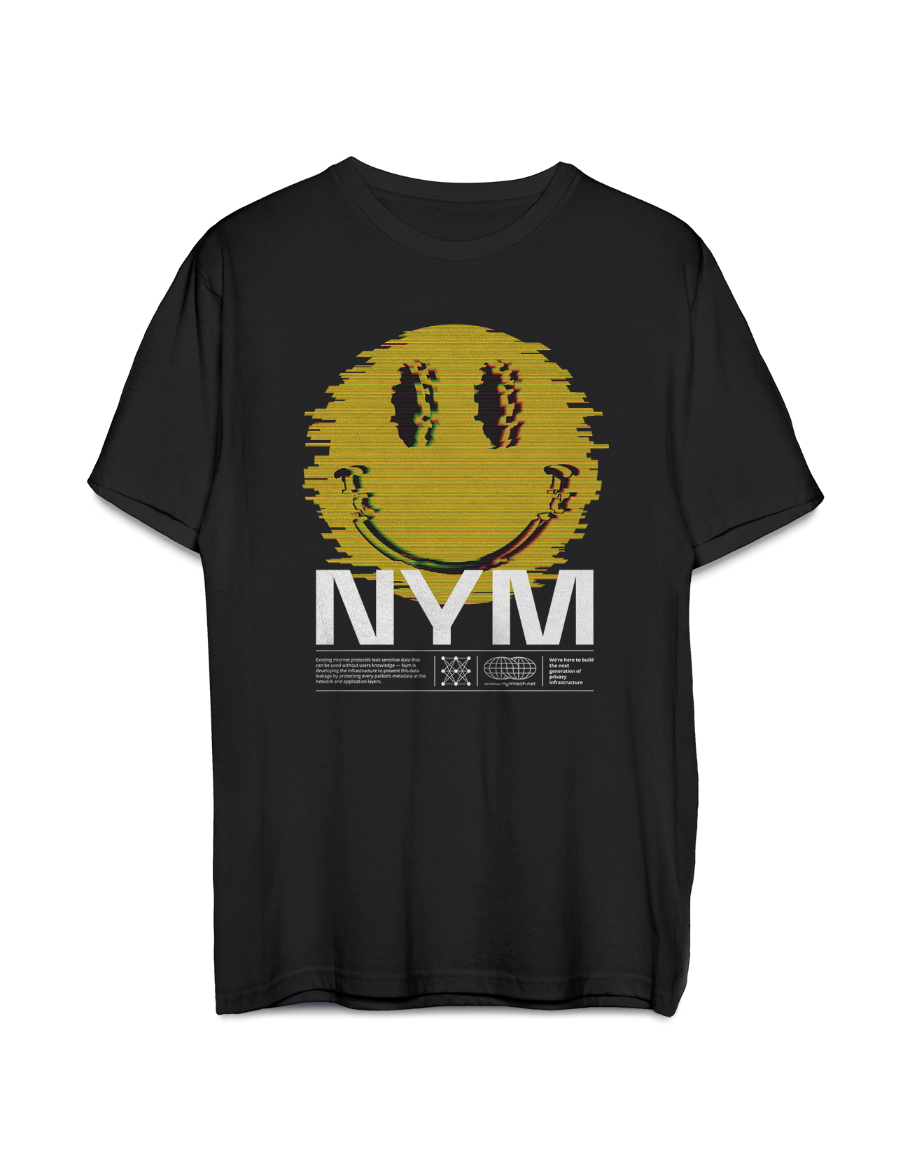 The Smiley black unisex t-shirt