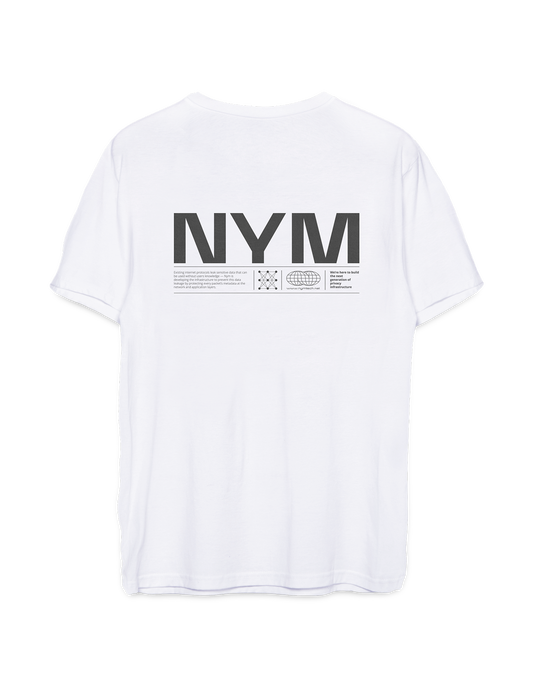 Encrypted Face white unisex t-shirt