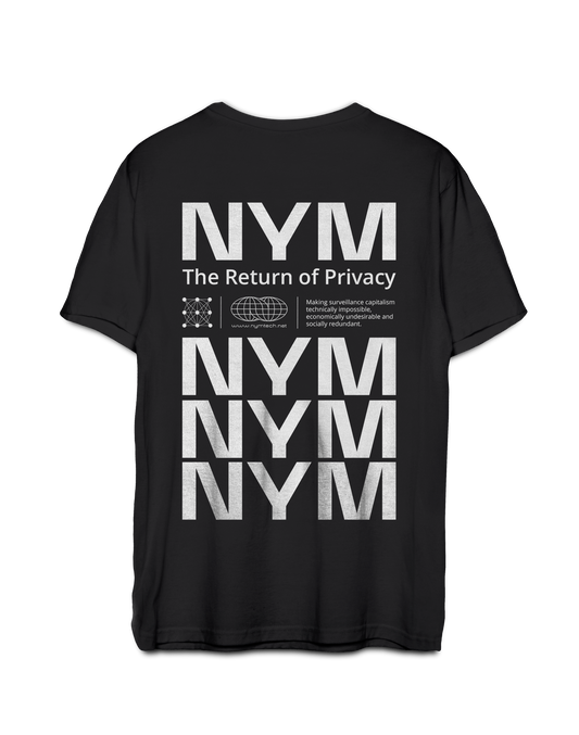 Return of Privacy black unisex t-shirt