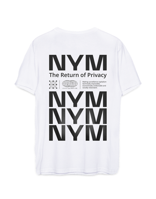Return of Privacy White Unisex t-shirt