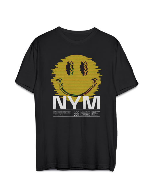 The Smiley black unisex t-shirt